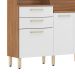 Kit de Cozinha Select 6 Portas 2 Gavetas Amendola e Branco