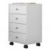 Mesa De Cabeceira 04 Gavetas Presence 9070 Branco Demobile
