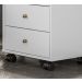Mesa De Cabeceira 04 Gavetas Presence 9070 Branco Demobile
