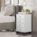 Mesa De Cabeceira Presence 4 Gavetas Branco Demóbile - SSX Multicoisas