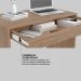 Mesa Escrivaninha Facility 91 cm 1 Gaveta - Escritório Home Office - Demobile
