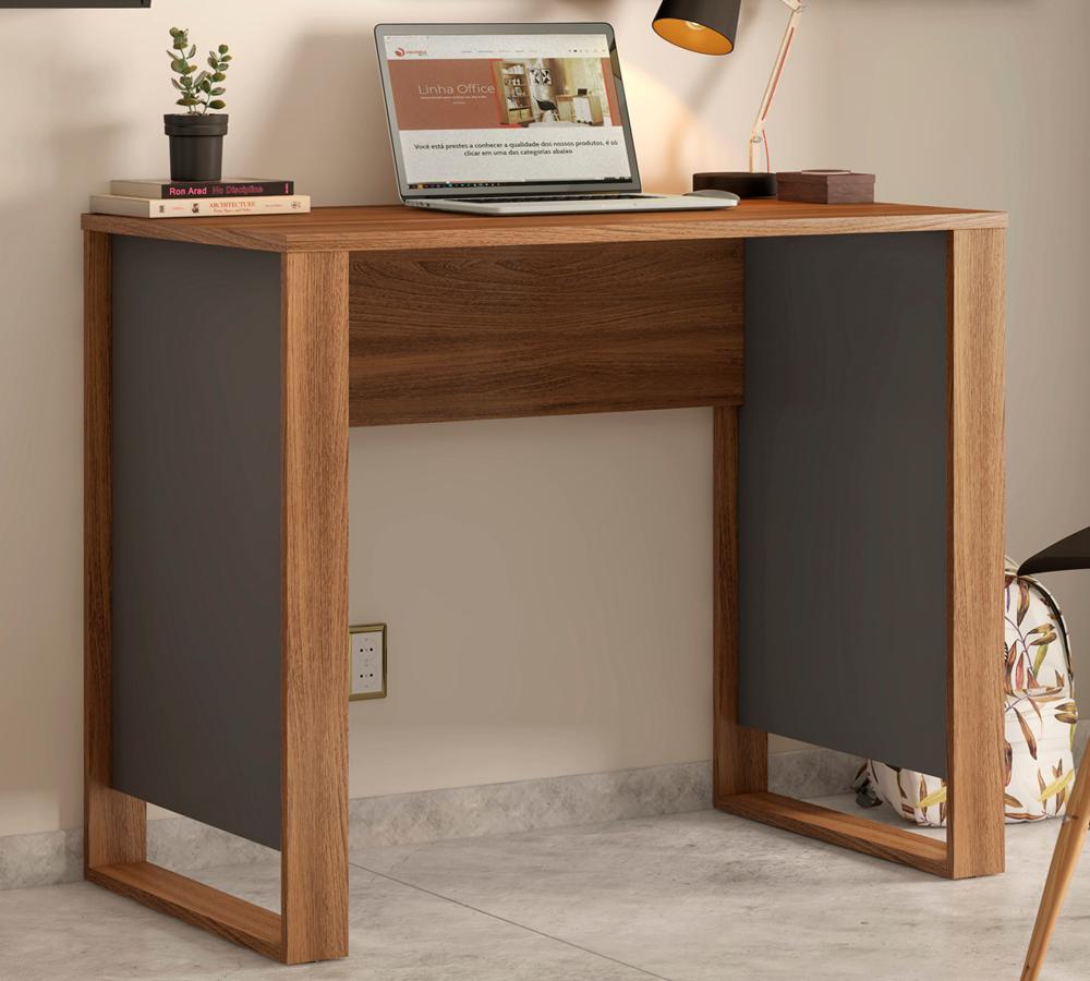 Mesa Escrivaninha Para Computador Office Morada 29500 Amendola Grafito Demobile