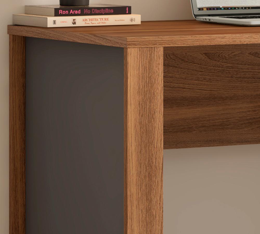 Mesa Escrivaninha Para Computador Office Morada 29500 Amendola Grafito Demobile