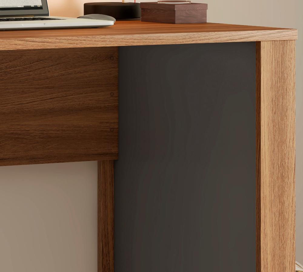 Mesa Escrivaninha Para Computador Office Morada 29500 Amendola Grafito Demobile