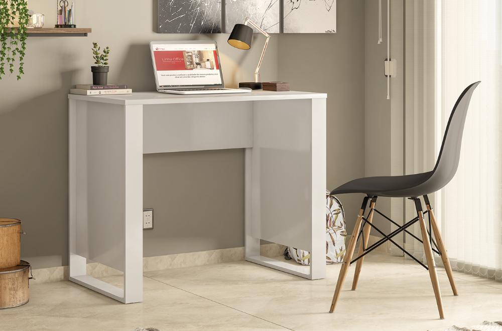 Mesa Escrivaninha Para Computador Office Morada 29500 Branco Demobile