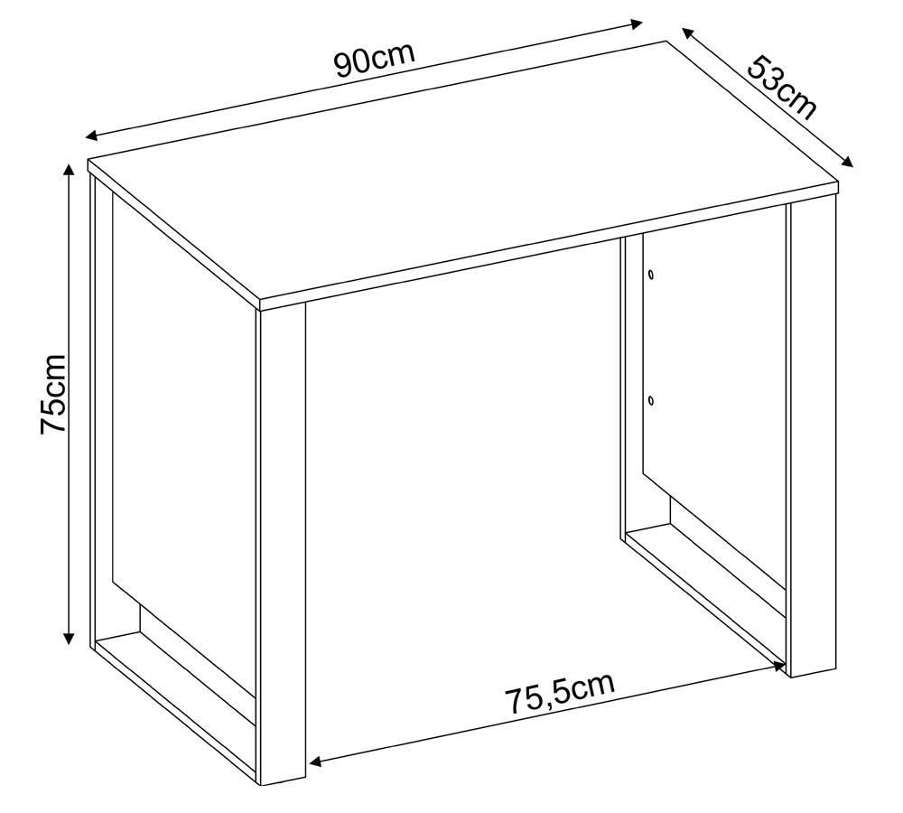 Mesa Escrivaninha Para Computador Office Morada 29500 Branco Demobile