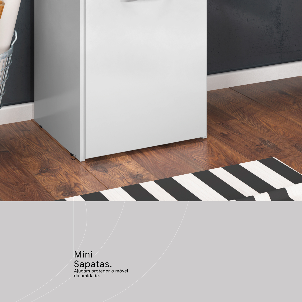 Mesa Escrivaninha Vitoria 1,20 m 1 Porta 1 Gaveta - Escritório Home Office - Demobile