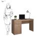 Mesa Escrivaninha Vitoria 1,20 m 1 Porta 1 Gaveta - Escritório Home Office - Demobile
