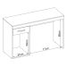 Mesa Escrivaninha Vitoria 1,20 m 1 Porta 1 Gaveta - Escritório Home Office - Demobile