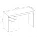 Mesa de Computador Collins Branco