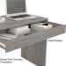 Mesa para Computador Escrivaninha 1 Gaveta Celeste Branco