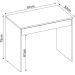 Mesa para Computador Escrivaninha 1 Gaveta Celeste Branco