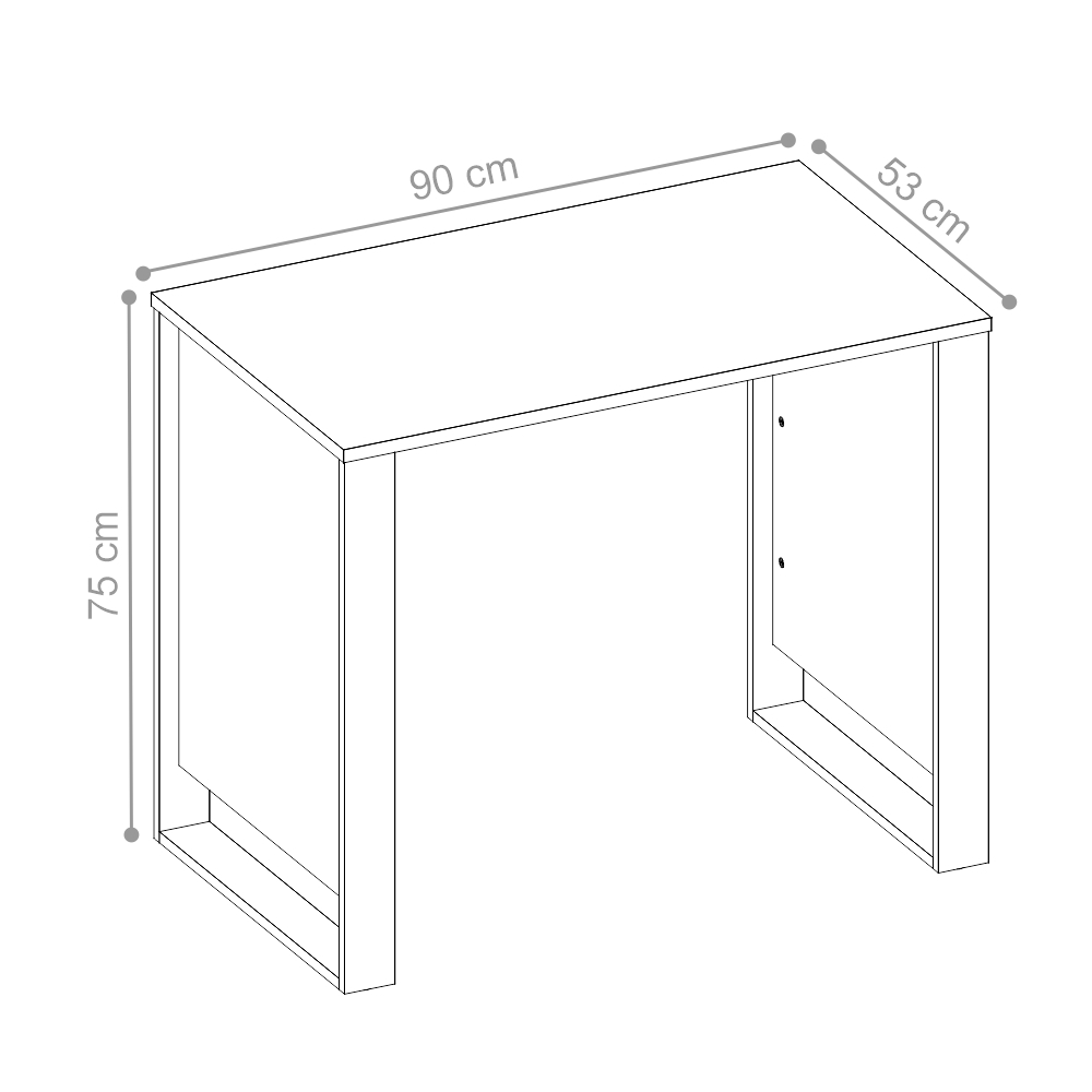 Mesa para Computador Lewis Branco
