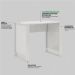 Mesa para Computador Office Luna Branco