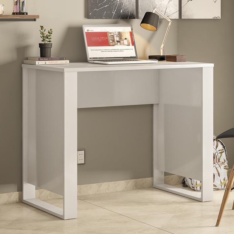 Mesa para Computador Office Morada Branco - Demóbile