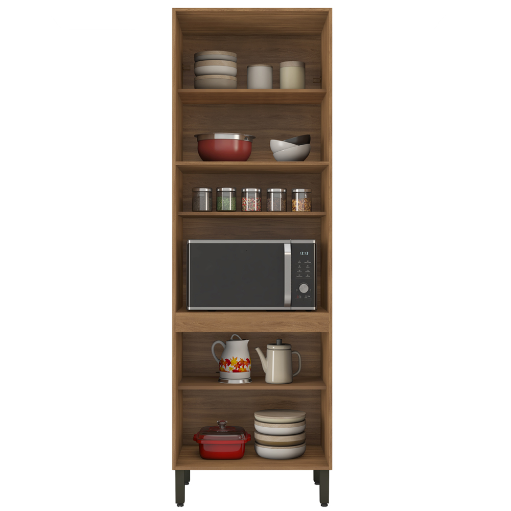 Paneleiro 2 Portas Vidro 70cm 94551 Amendola Branco Demobile