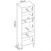 Paneleiro 2 Portas Vidro 70cm 94551 Amendola Branco Demobile