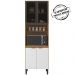 Paneleiro 2 Portas Vidro 70cm 94551 Amendola Branco Demobile