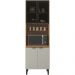 Paneleiro 2 Portas Vidro 70cm 94551 Amendola Nude Prime Tx Demobile
