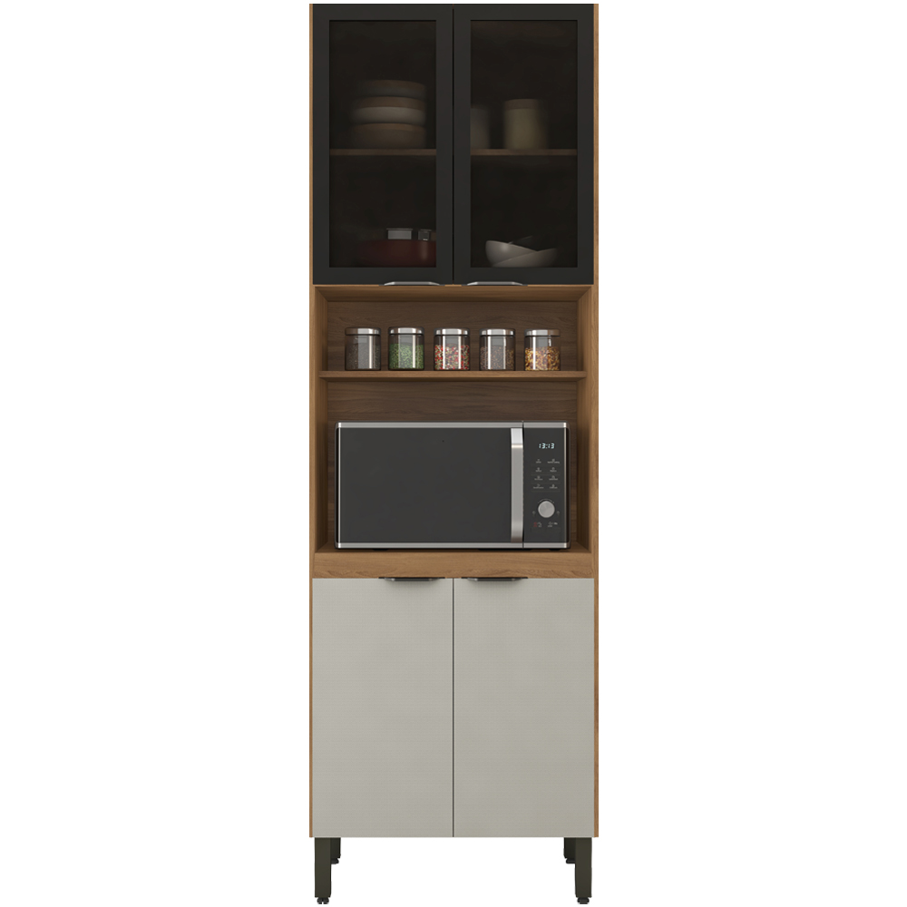 Paneleiro 2 Portas Vidro 70cm 94551 Amendola Nude Prime Tx Demobile