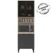 Paneleiro 2 Portas Vidro 70cm 94551 Avena Grafito Demobile