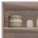 Paneleiro 2 Portas Vidro 70cm 94551 Avena Grafito Demobile