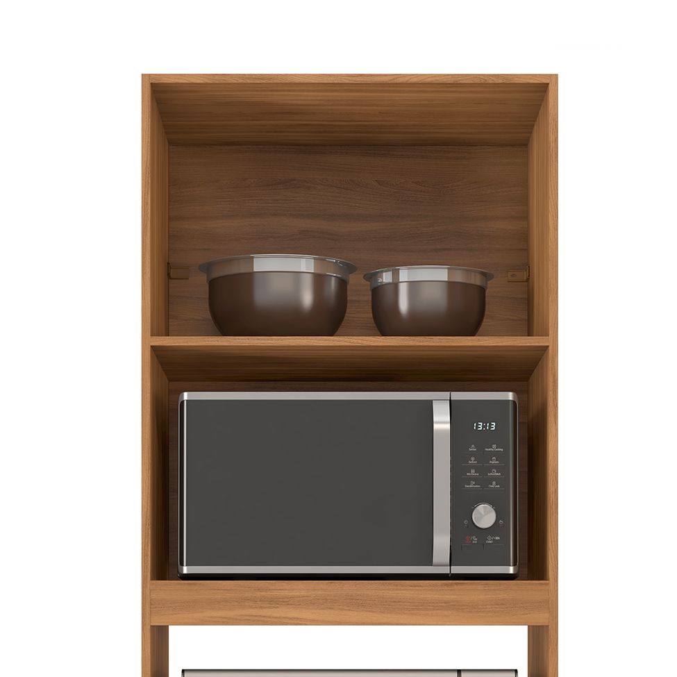 Paneleiro Duplo Forno Firenze 4 Portas Amendola e Branco