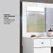 Penteadeira Camarim 2 Portas e 3 Gavetas com Espelho Elegante Branco