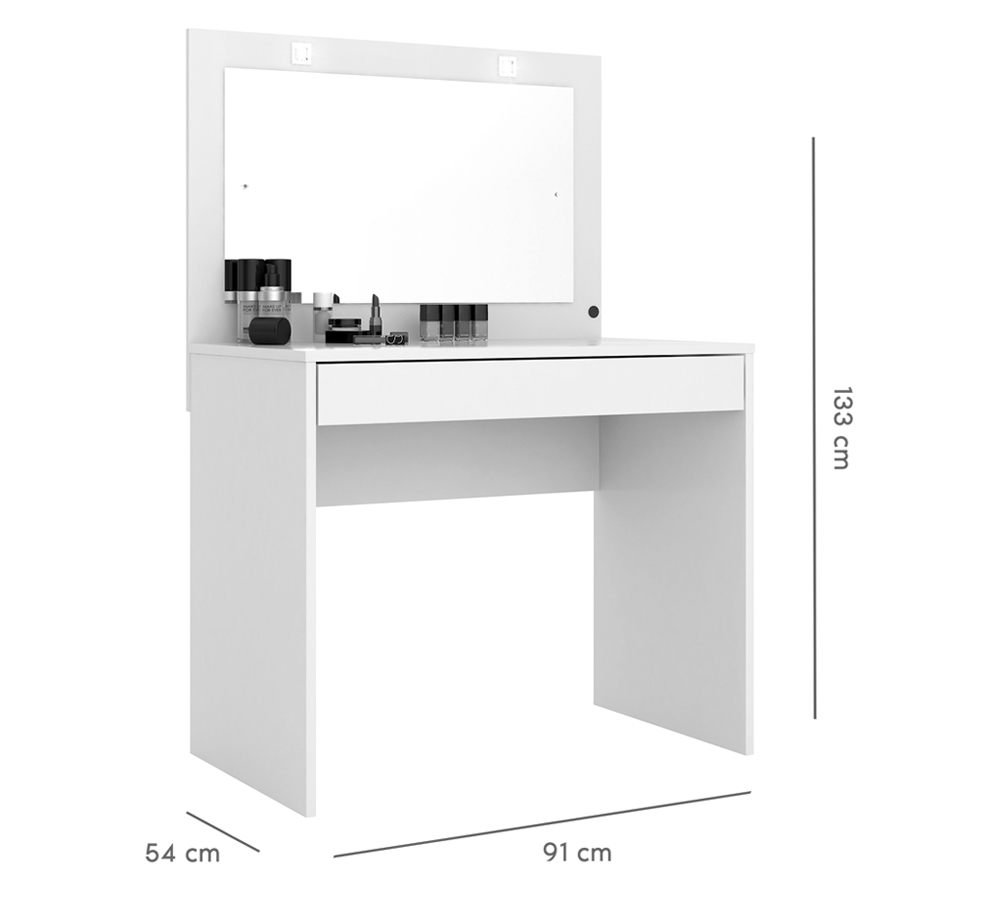 Penteadeira Camarim Atraente 5940 Branco Demobile