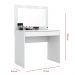 Penteadeira Camarim Atraente c/ LED e Espelho 5940 Branco Demóbile