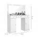 Penteadeira Camarim Carisma Com Banqueta Branco Demobile