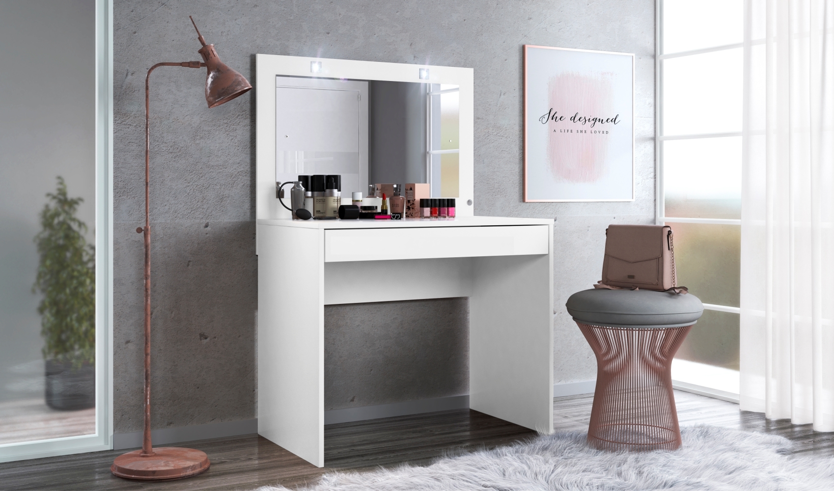 Penteadeira Camarim Cooper Branco