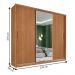 Roupeiro 3 Portas Casal Liverpool Flex Amêndola Off White