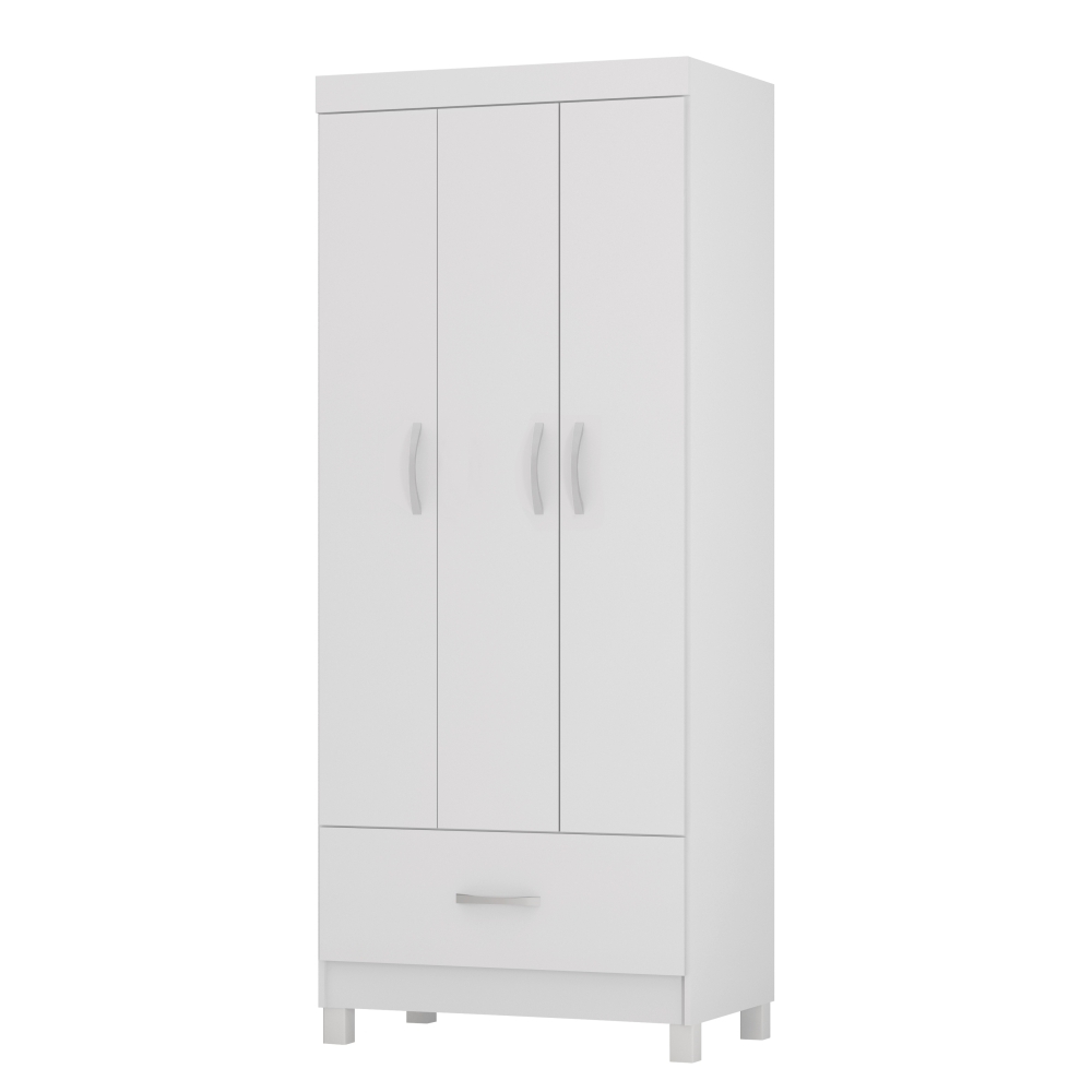Roupeiro 3 Portas Davis Branco