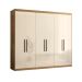 Roupeiro 6 Portas Casal Paris Amêndola Off White
