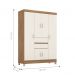 Roupeiro 6 Portas Dresden Amendola Off-White