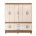Roupeiro Casal 10 Portas com Espelho Berlim Amendola Off-White