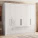Roupeiro Casal 6 Portas Houston Branco