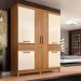 Roupeiro Casal 6 Portas Picasso Amêndola Off White