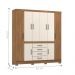 Roupeiro Casal 8 Portas Jaen Amendola Off-White