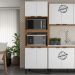 Torre Quente Para Forno E Microondas 70cm 94421 Amendola Branco Demobile