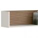 Conjunto Aparador E Nichos De Parede Off White Cristal Ripado Madeira Dmad