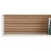 Kit 02 Nichos Parede 14064 Off White Cristal Ripado Madeira Dmad