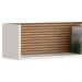 Kit 2 Nichos De Parede 60 cm 14064 Off White Cristal Ripado Madeira Dmad