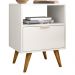 Mesa De Cabeceira Com 1 Gaveta 14050 Off White Cristal Dmad