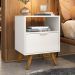 Mesa De Cabeceira Com 1 Gaveta 14050 Off White Cristal Dmad