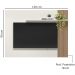 Painel Para TV 40 Pol 120 cm 13936 Off White Madeira Dmad