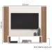 Painel Para TV 40 Polegadas 13949 Off White Cristal Ripado Madeira Dmad
