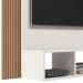 Painel Para TV 40 Polegadas 13949 Off White Cristal Ripado Madeira Dmad