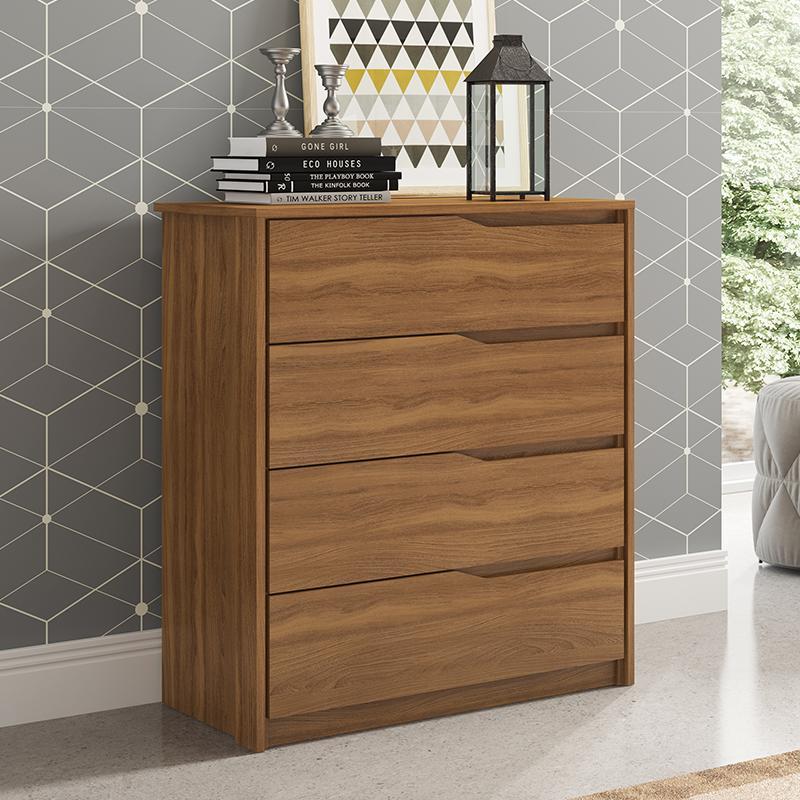 Cômoda Atria 4 Gavetas Amêndola - Demartêz